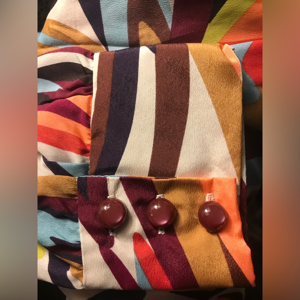 Missoni for Target Abstract Multicolor Button Up Shirt / Blouse XL NWT - Picture 8 of 10